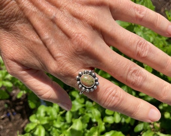 Anello in argento sterling e agata