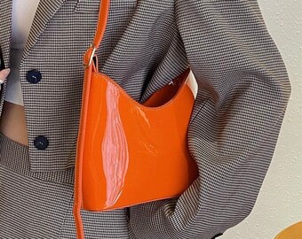 orange shoulder bag