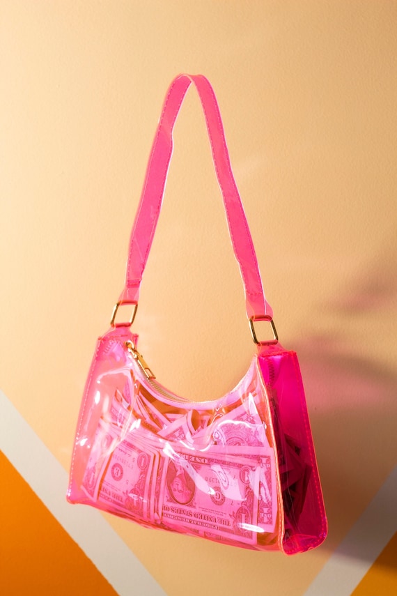 hot pink shoulder bag
