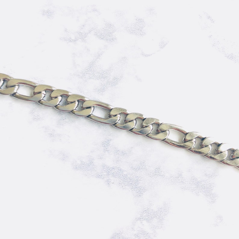 Silver Anklet Anklet Chain Figaro link chain anklet Anklet Bracelet Figaro