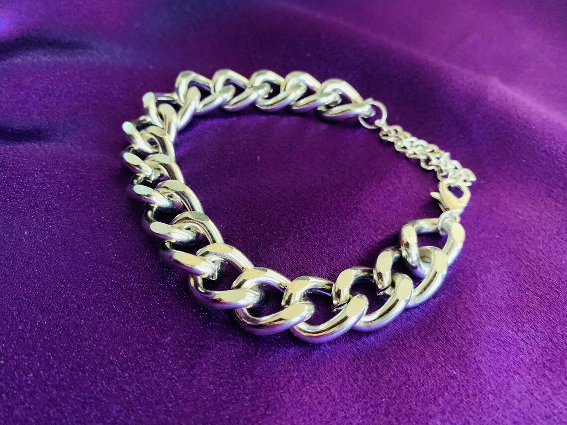 Chunky Chain Silver Anklet Chain Ankle Bracelet Silver Etsy