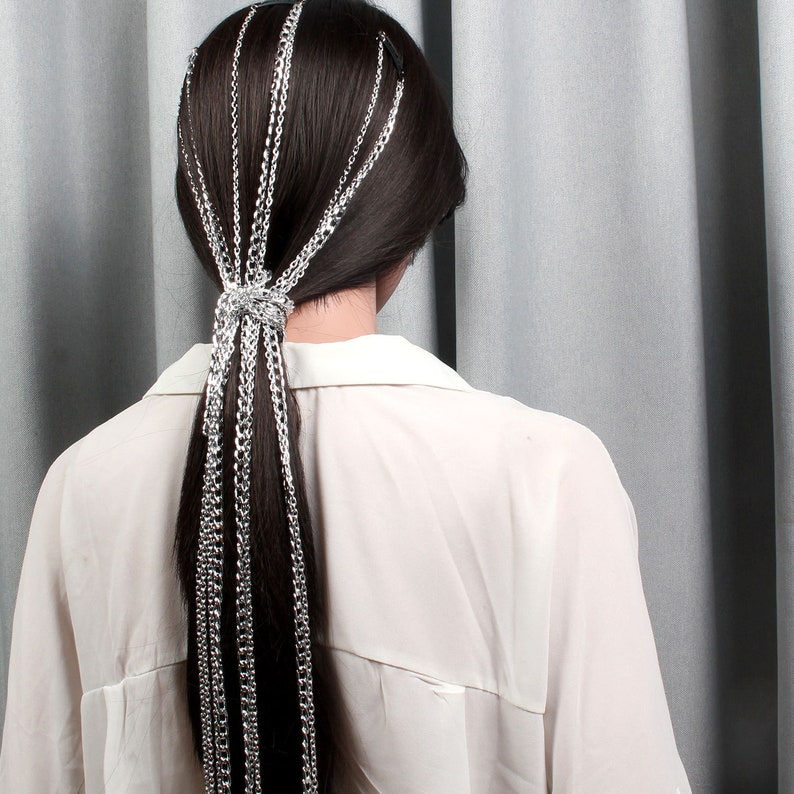 Hair Chain Head Chain Hair Clip Chain Hair Jewelry Etsy