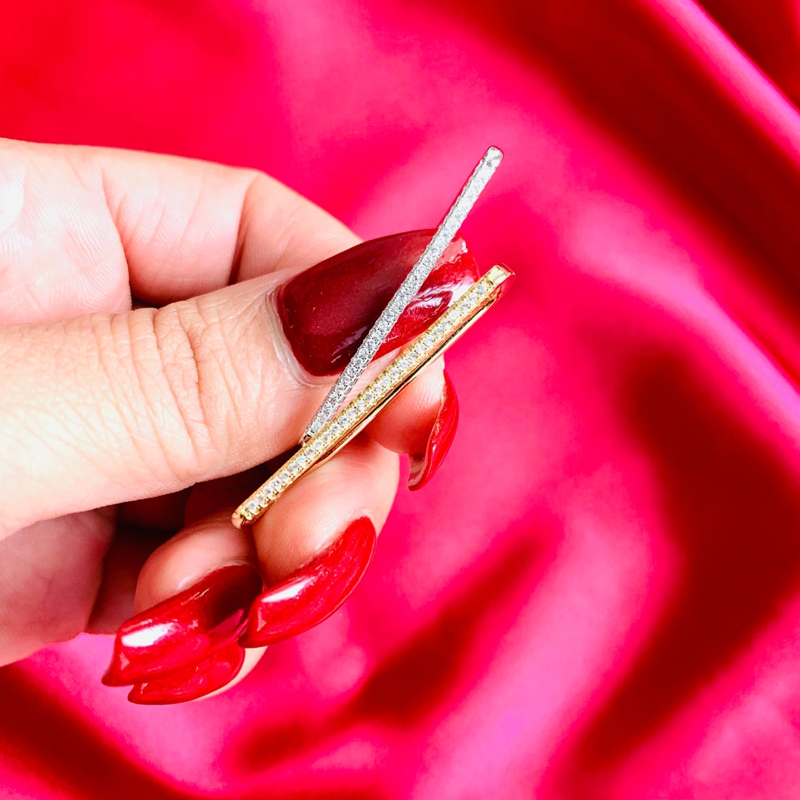 925 Sterling Silver Ear Bar Cuff Gold Ear Cuff Bar Ear Etsy