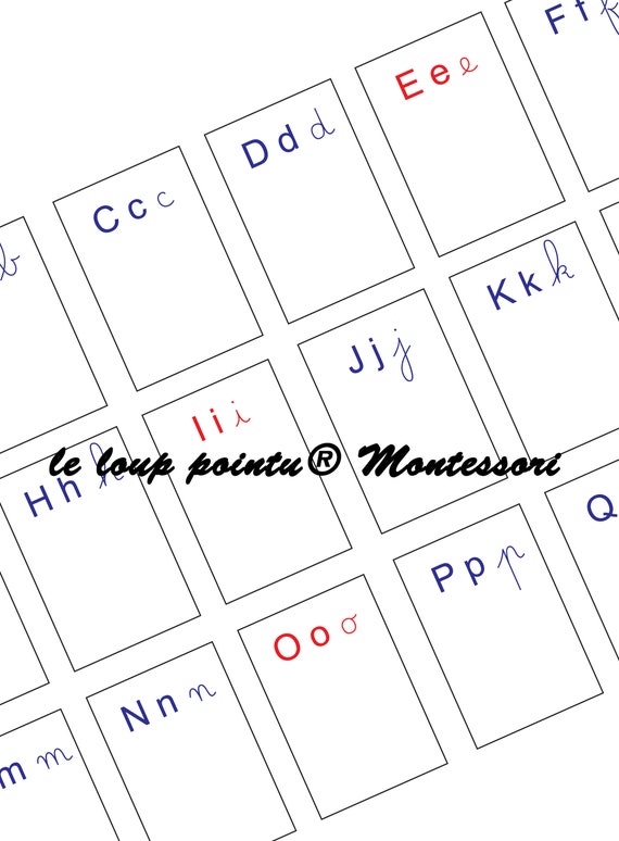 Résultat de recherche d'images pour alphabet montessori pdf  Apprendre l' alphabet, Apprentissage de la lecture, Alphabet maternelle