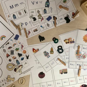 Set 1 phono Games, Reading Sounds, Activities Booklet, Phonology, The Pointed Wolf Montessori, learning reading sounds, kindergarten image 4
