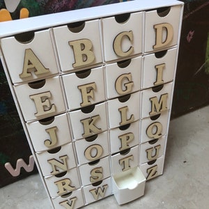CARDBOARD SOUND BOX, Phonology box, reading, Montessori, miniature objects, Alphabet, educational material, nursery reading image 4
