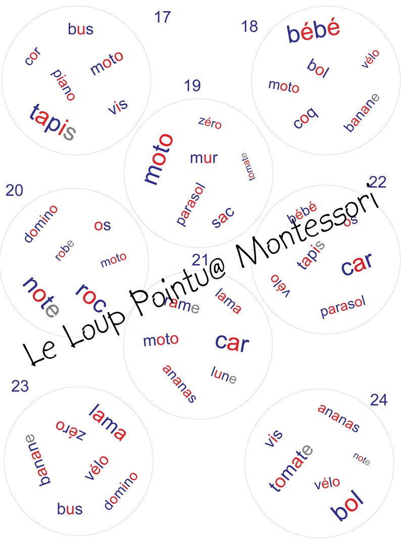 Dobble Alphabet Montessori – 21-card PDF Game – Script Letters ...
