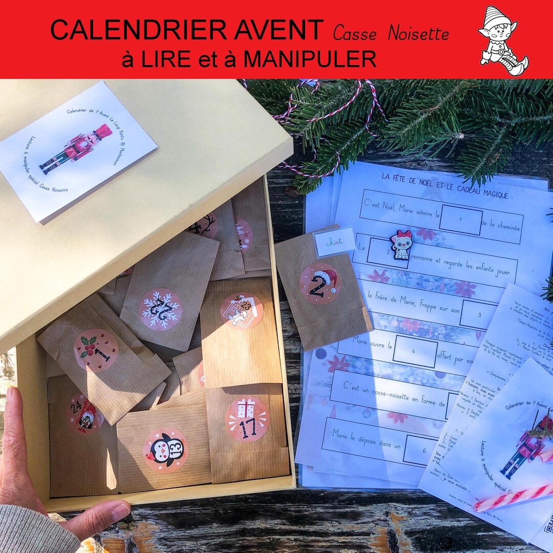 Montessori Advent Calendar, Christmas, Nutcracker, Reading, Handling ...