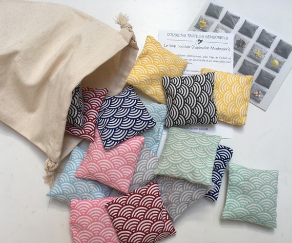 Sensory Tactile Cushions Montessori Pairing Different Etsy