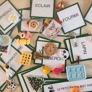 LESEKARTEN #3, Wörter + Sätze zum Lesen, GRÜNE Montessori-Serie, DIGRAMME, Karten, Lesen lernen, pädagogisches Lehrmaterial Bild 4