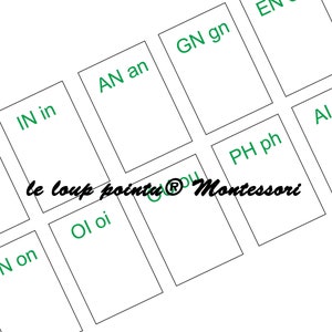 Fichier Numérique, 10 cartes SONS complexes, format pdf, cartes phonologique, Montessori, apprendre à lire, matériel éducatif maternelle