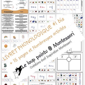 Set1 Phonologie, Alphabet FRANÇAIS, lecture, Montessori, 50 objets miniatures, son attaque, matériel pédagogique et éducatif, maternelle image 5