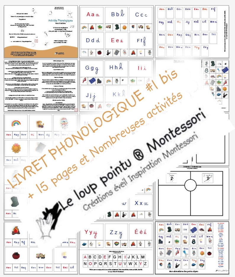 Set1 Phonologie, Alphabet FRANÇAIS, lecture, Montessori, 50 objets miniatures, son attaque, matériel pédagogique et éducatif, maternelle Obj.+lettre+jeux pdf