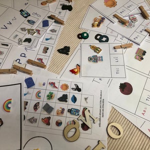 Set 1 phono Games, Reading Sounds, Activities Booklet, Phonology, The Pointed Wolf Montessori, learning reading sounds, kindergarten image 3