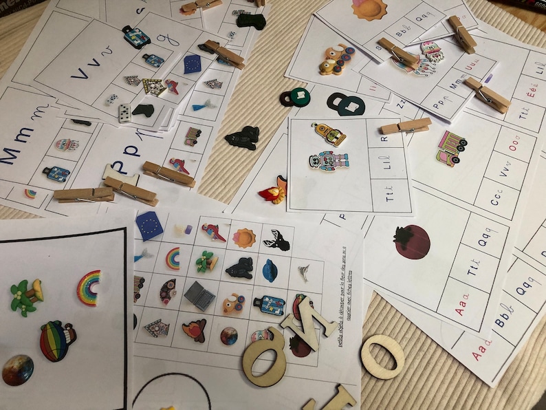 Set 1 phono Games, Reading Sounds, Activities Booklet, Phonology, The Pointed Wolf Montessori, learning reading sounds, kindergarten image 3