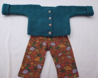 Ensemble bébé brassière et pantalon 3 mois