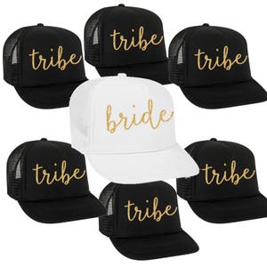bride & tribe - bridal party trucker hats