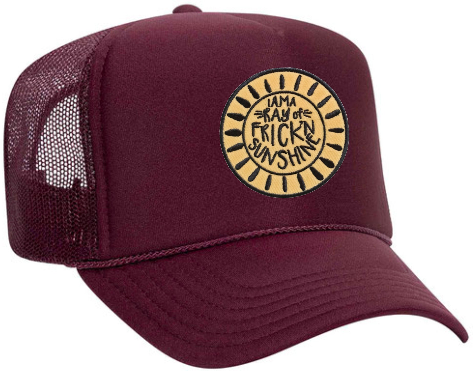 RAY of FREAKING SUNSHINE - Embroidered Patch Trucker Hat  display picture 2