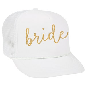 bride hat - bridal party trucker hats