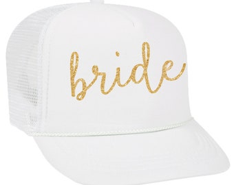 bride hat - bridal party trucker hats