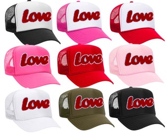 LOVE - Chenille Patch Trucker Hat (multiple colors)