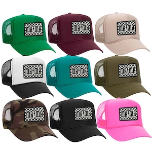 MAMA Embroidered Patch Hat - Customizable Trucker Hat
