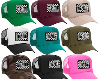 MAMA Embroidered Patch Hat - Customizable Trucker Hat