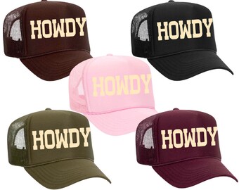 Howdy Retro Trucker Hat - Western Cowboy Vintage Hat  display picture 1