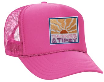 TANNED & TIPSY - colorful trucker hat (multiple colors)