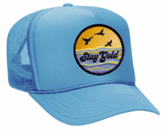 STAY GOLD Embroidered Patch Trucker Hat 