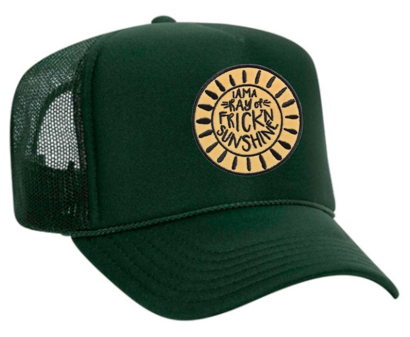RAY of FREAKING SUNSHINE - Embroidered Patch Trucker Hat  display picture 1