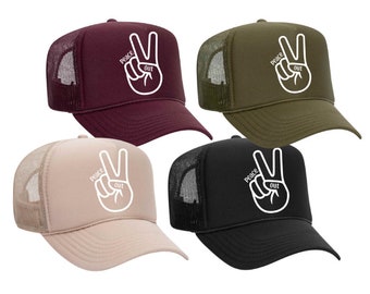 PEACE OUT - Trucker Hat (multiple colors)
