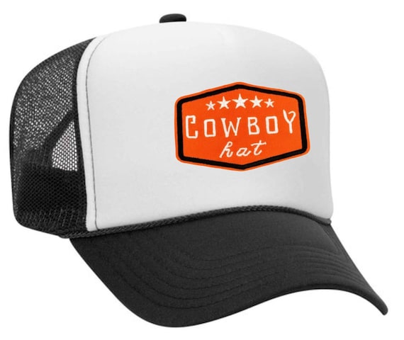 OTTO Black Trucker Hat with Red & White Cowboys Patch Howdy Black Otto Trucker Hat - Etsy main image 4