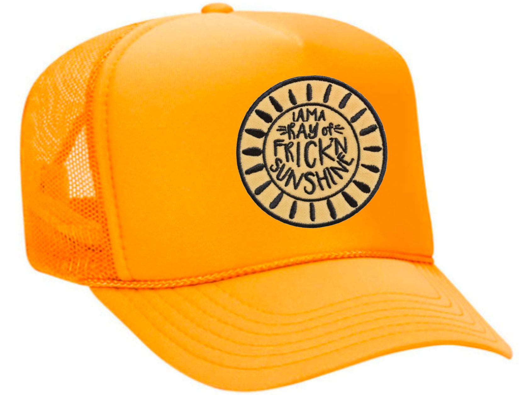 RAY of FREAKING SUNSHINE - Embroidered Patch Trucker Hat  display picture 3