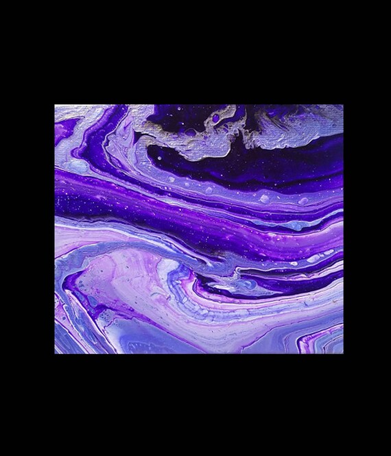 Items similar to Iridescent Purple wall art for home decor or