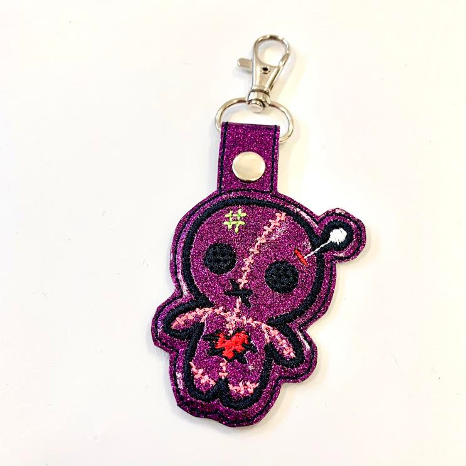 Mini Voodoo Doll Keychain Halloween Keychain Etsy