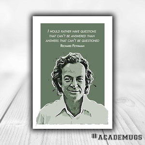Richard Feynman Quotation Poster