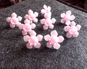 lot de 12 support de couleur rose pour bougie d'anniversaire à mettre sur gâteau