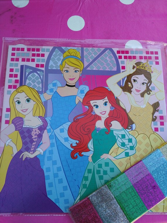 france visa motif 5 pré mosaïque tableau imprimé motif compléter princesses à