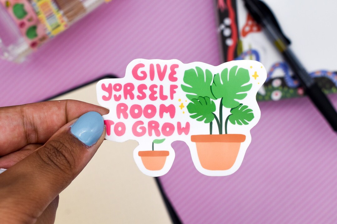 Pininterest Growth Sticker Growth Plant Sticker | Laptop Sticker | Cute Sticker | Waterproof Vinyl ...