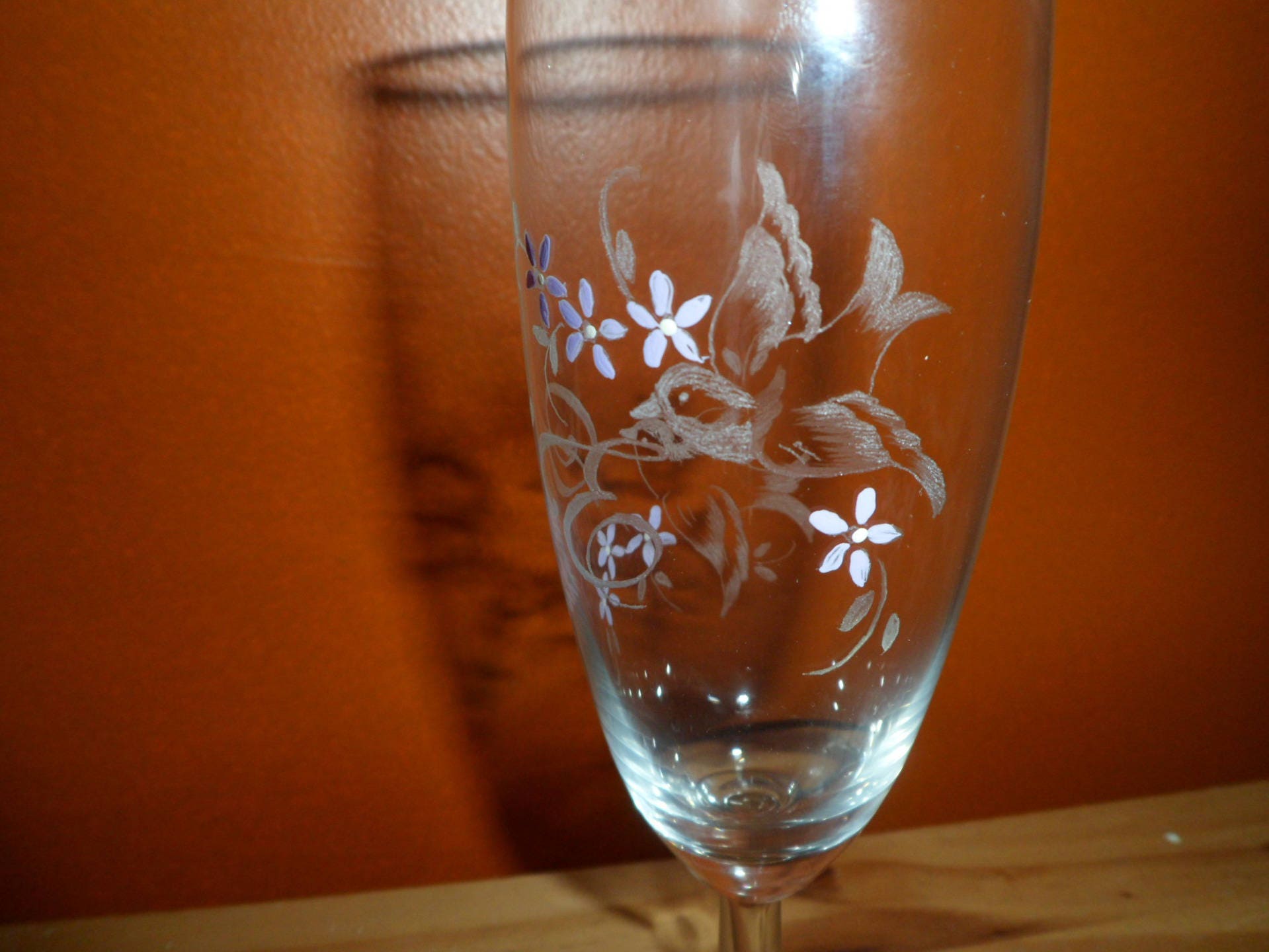 Flutes à Champagne Pour Baptême , Communion, Mariage en Gravure sur Verre Personnalisables