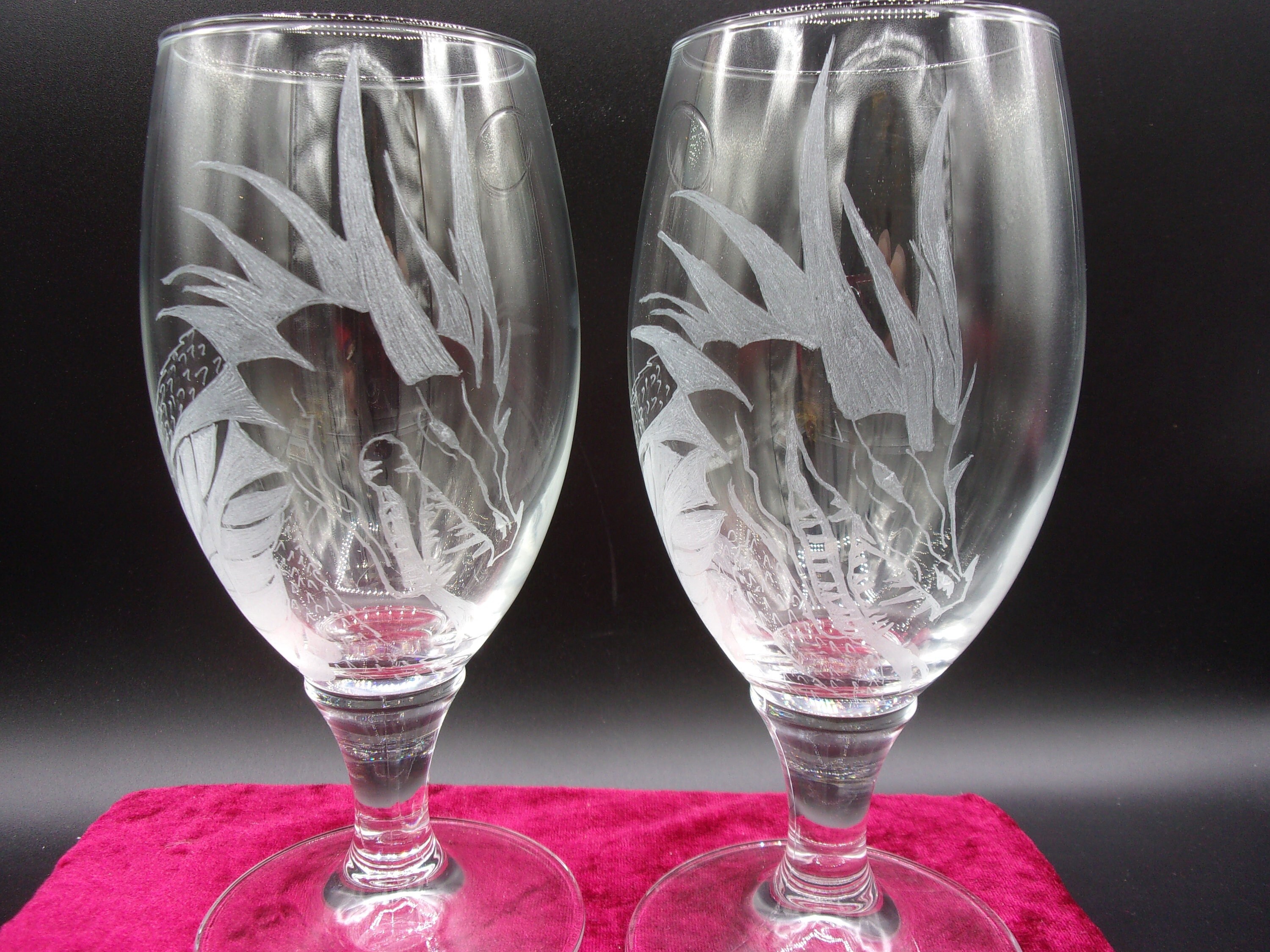 2 Verres à Bière Motif Dragon, Personnalisables