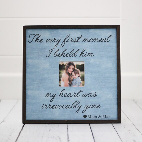 Gift for Mother's Day Mother Son Frame Mom son pillowcase | Etsy