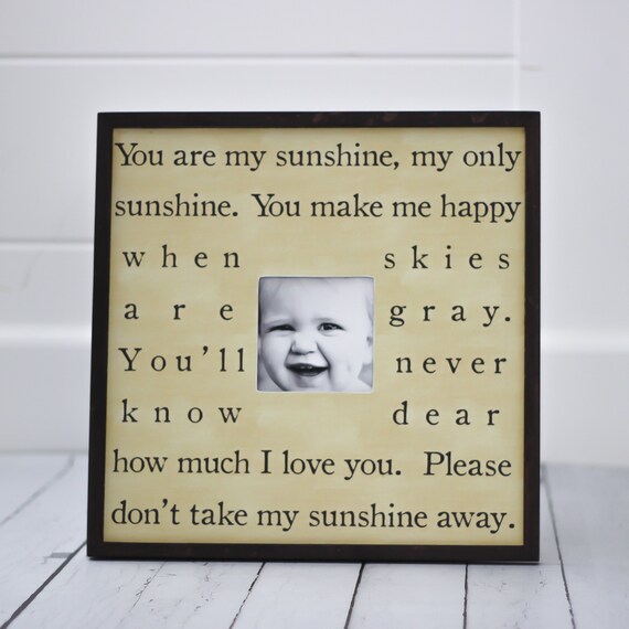 You Are My Sunshine Frame Gift for Child Gift for Daughter Etsy