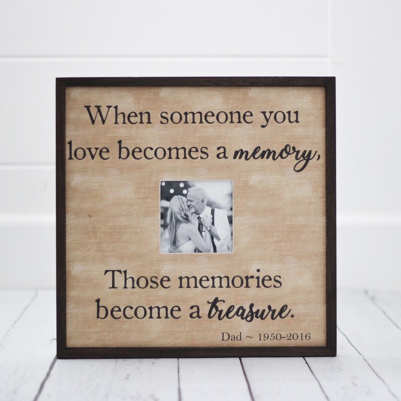 In Memory Frame Lost Loved One Photo Memorial Memories Image 0