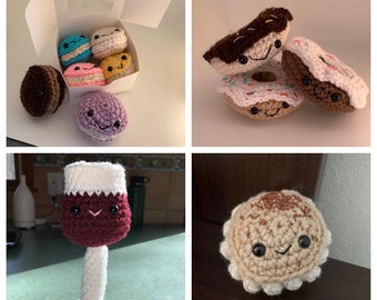 Crocheted Food and Wine