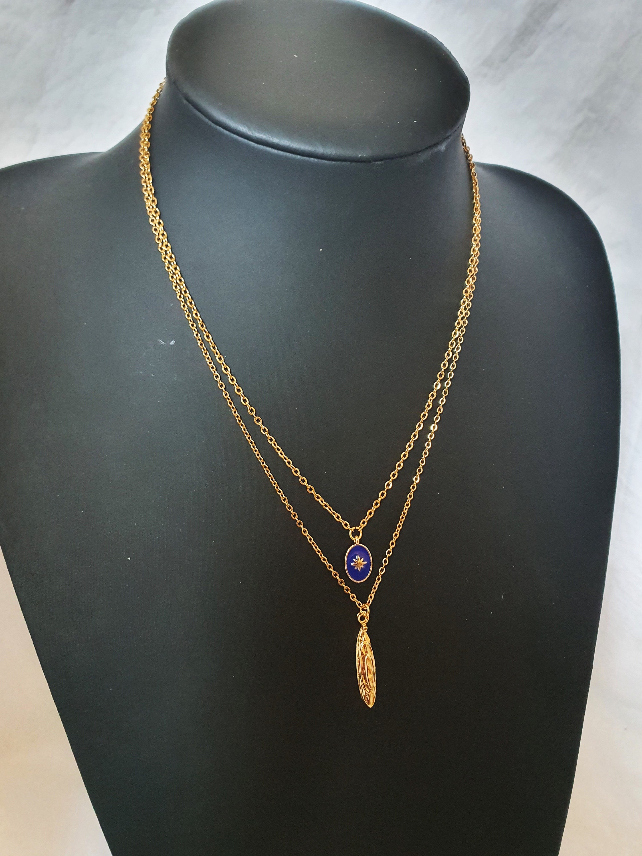 Collier JODY PERLES NOIRES PLAQUÉ OR