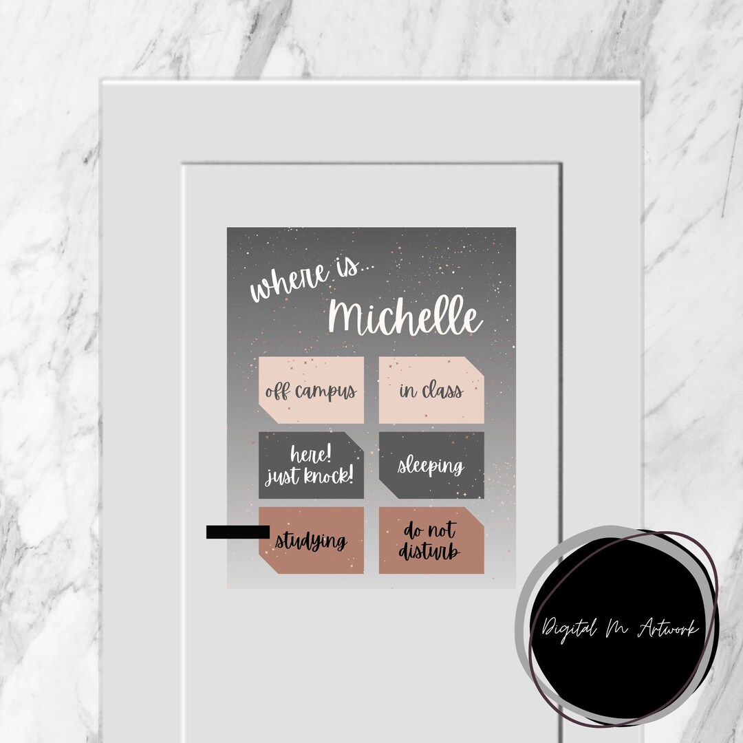 CUSTOM Dorm Door Sign, Dorm Door Decorations, Dorm Door Sign, Office ...