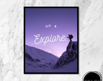 Dorm room decor, dorm wall print, printable dorm decor, dorm room wall art, printable poster, college roommate gift, Travel wall art print