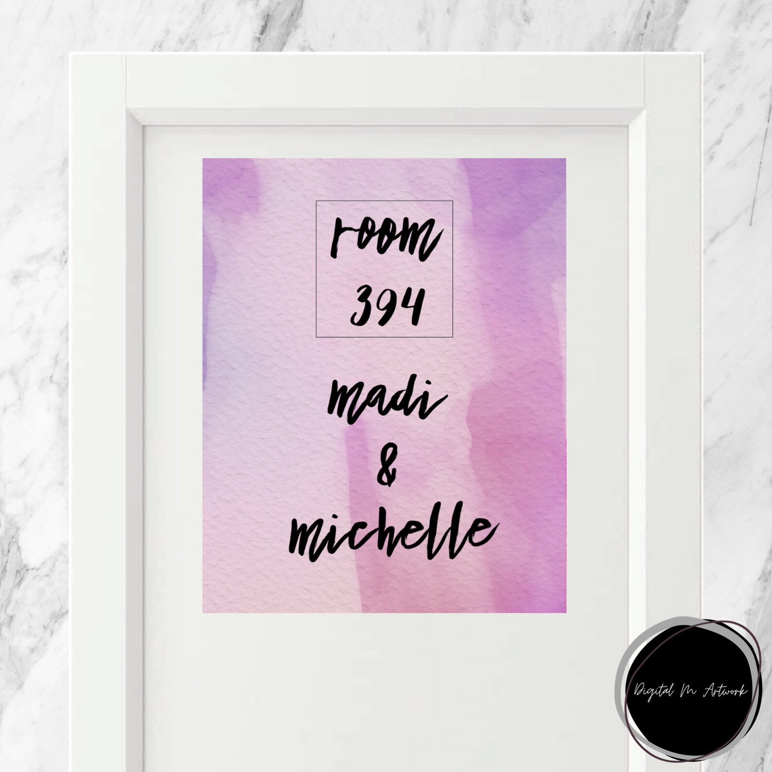 CUSTOM Dorm room number name sign Dorm room door decor Dorm Etsy